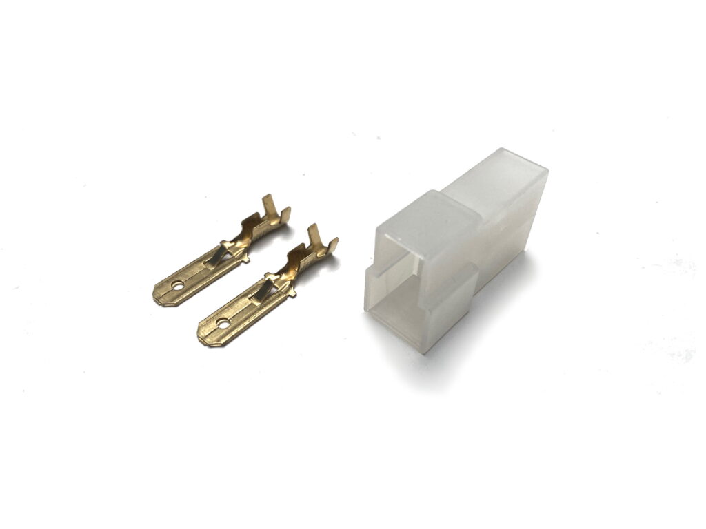 2 pin male “T” connector EFI Parts